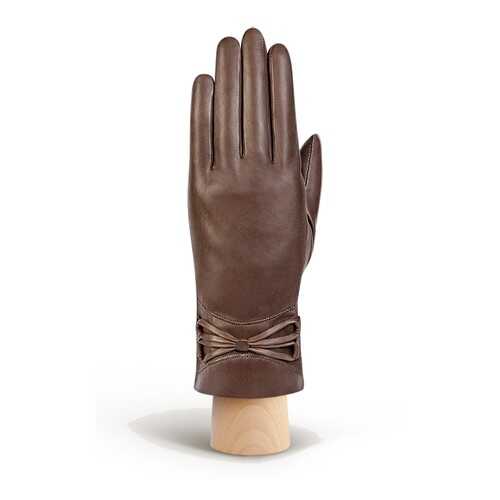 Перчатки женские Eleganzza IS308 коричневые 6.5 в Инсити