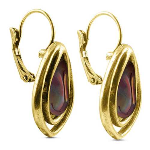 Серьги CICLON AORO632-32 R-G золотистые, бордовые в Инсити