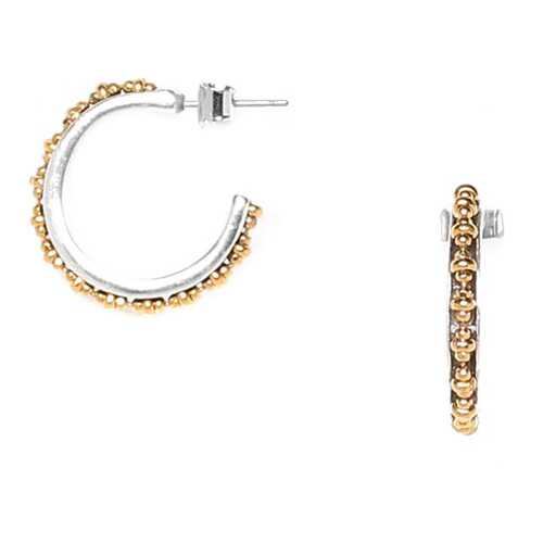 Серьги женские ORI TAO OT-12-29283 серебристые/золотистые в Инсити