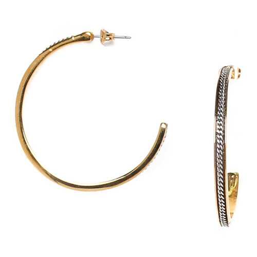 Серьги женские ORI TAO OT-12-29292 серебристые/золотистые в Инсити