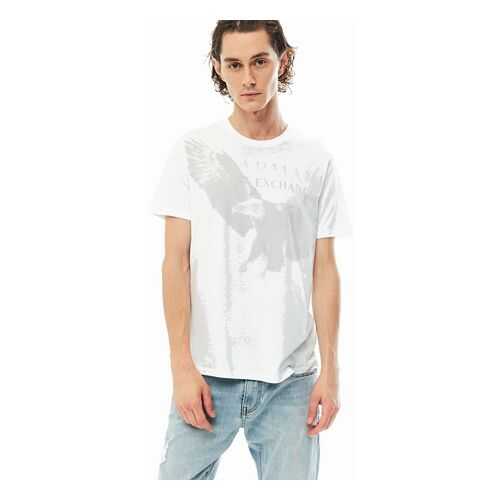 Футболка мужская Armani Exchange 3HZTAL ZJA5Z 1100 белая M в Инсити