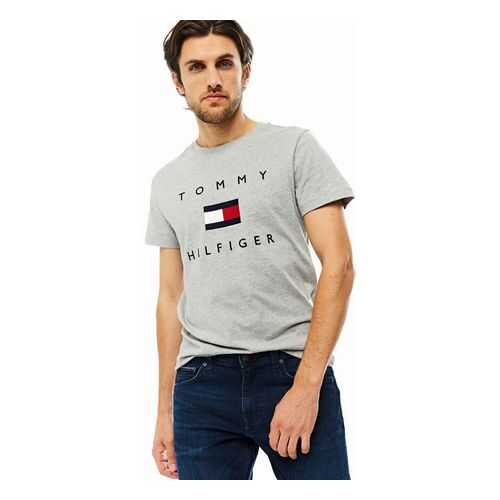 Футболка мужская Tommy Hilfiger MW0MW14313 серая XXL в Инсити