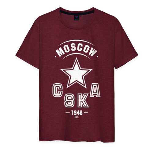 Футболка мужская ВсеМайки 1741187 бордовая XXL в Инсити