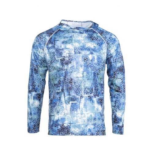 Лонгслив мужской FHM Mark Hoodie голубой 3XL в Инсити