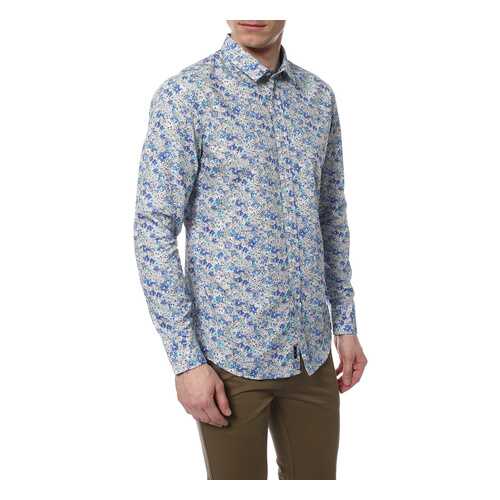 Рубашка мужская BIKKEMBERGS C1BK6010507W синяя XL в Инсити