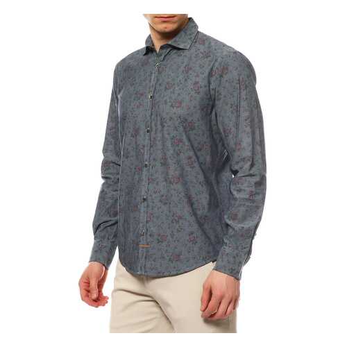 Рубашка мужская TRU TRUSSARDI 524081 синяя XL в Инсити