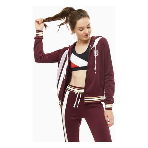 Толстовка женская Juicy Couture WTKJ236912/500 бордовая XS в Инсити