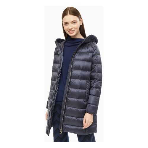 Пуховик женский GEOX W9425J T2562 F4386 синий 42 IT в Инсити