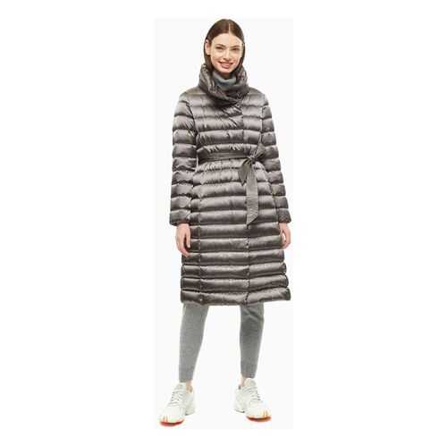 Пуховик женский GEOX W9425Q T2411 F1055 серый 42 IT в Инсити