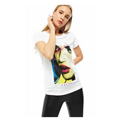 Футболка женская Guess W0YI50-JA900 белая XS в Инсити