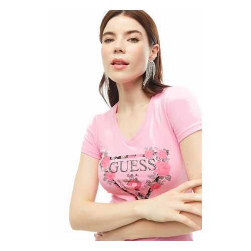 Футболка женская Guess W0YI85-J1300 розовая M в Инсити
