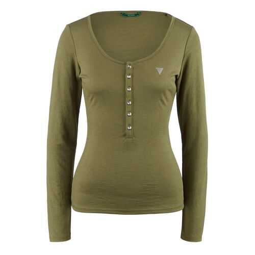 Лонгслив женский Guess W0YP73-K9VM0 хаки L в Инсити