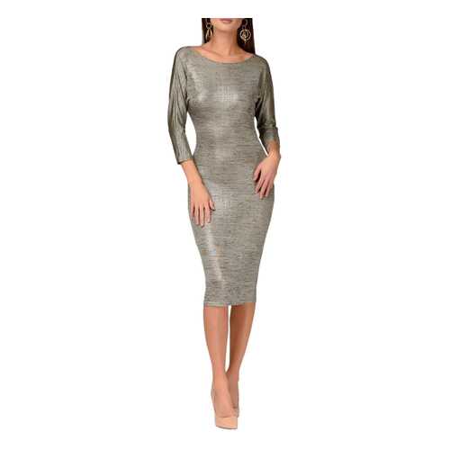 Платье женское D&M by 1001DRESS DM01427YL золотистое XS в Инсити